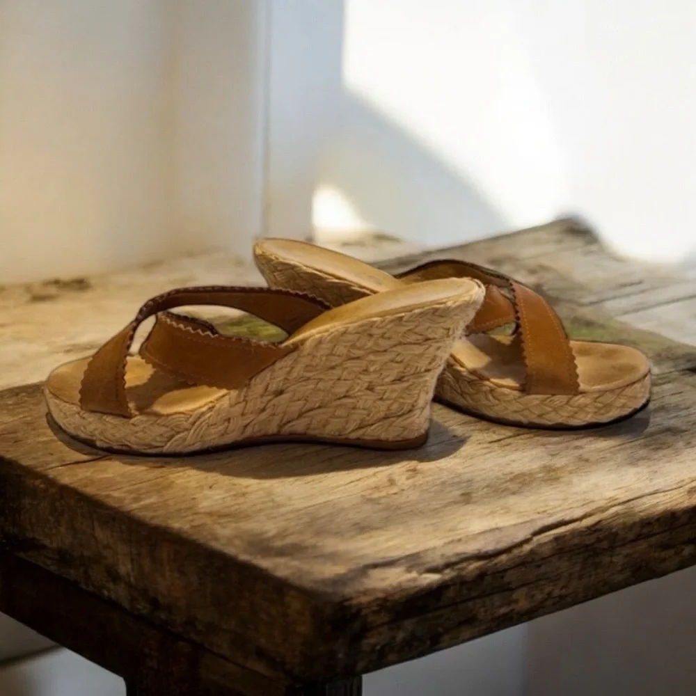 Michael Kors Vintage espadrille suede mules. Gently worn. Super vintage
